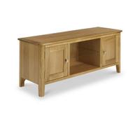 Alba Oak 120Cm Large Tv Unit - Fully Assembled By Roseland Furniture