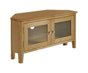 Alba Oak Corner Tv Stand