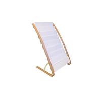 Alba Wooden Floor Stand 8 x 2 Compartments A4 Format Literature Display H930 x W580 x D500mm Light Wood/White - DDEXPO8W BC