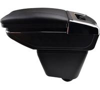 AlbaEUC Black Leather Arm Rest Centre Console Storage Box Armrest For Renault Captur 2013-2017, Armrest Rotary Consoles In-vehicle Storage Accessories