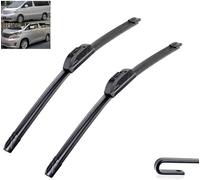 AlbaEUC Car Front Window Wiper Blade for Toyota Alphard AH10 AH20 2002-2015, Front Windshield Blade Set Wiper Windscreen Wiper Blade Replacement Blades