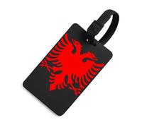 Albania Albanian Eagle1 Luggage Tag for Suitcase Bag Identifiers Name Card Holder Travel Accessories