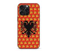 Albania Albanian Flag with Olive Phone Case Cover Compatible with iPhone 15/15 plus/15 Pro/15 Pro Max Protective Shell