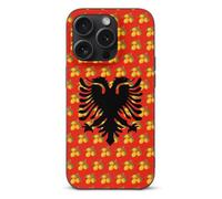 Albania Albanian Flag with Olive Phone Case Cover Compatible with iPhone 15/15 plus/15 Pro/15 Pro Max Protective Shell