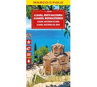 Albania and North Macedonia Marco Polo Map: wegenkaart 1:450.000 (Marco Polo Maps)