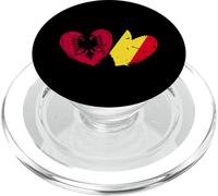 Albania Belgium Love Heart Albanian Belgian Dual Nationality PopSockets PopGrip for MagSafe