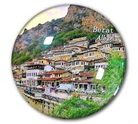 Albania Berat Fridge Magnet Refrigerator Stickers Decorative Magnet Travel Souvenir Glass