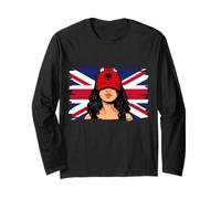 Albania Britain Flags Women Roots British Albanian Heritage Long Sleeve T-Shirt