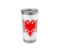 Albania Flag Albanian Double-Headed Eagle Stainless Steel Insulated Tumbler