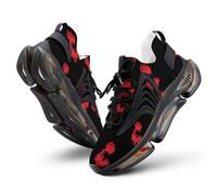 Albania Flag with Map Men's Road Running Shoes