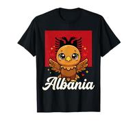Albania Kawaii Eagle Flag T-Shirt