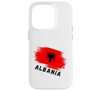 Albania Red Flag Double-Headed Eagle Symbol Case for iPhone 14 Pro