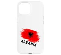 Albania Red Flag Double-Headed Eagle Symbol Case for iPhone 15