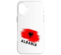 Albania Red Flag Double-Headed Eagle Symbol Case for iPhone 16 Plus