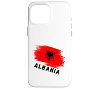 Albania Red Flag Double-Headed Eagle Symbol Case for iPhone 16 Pro Max