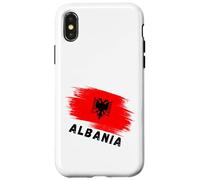 Albania Red Flag Double-Headed Eagle Symbol Case for iPhone X/XS