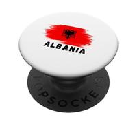 Albania Red Flag Double-Headed Eagle Symbol PopSockets Adhesive PopGrip