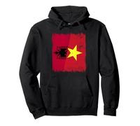 Albania Vietnam Half Flag Albanian Vietnamese History Pullover Hoodie