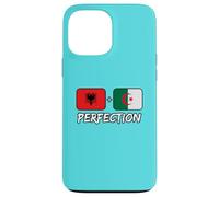 Albanian And Algerian Perfection Mix DNA Flag Heritage Case for iPhone 13 Pro Max
