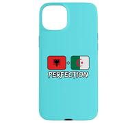 Albanian And Algerian Perfection Mix DNA Flag Heritage Case for iPhone 15 Plus