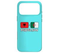 Albanian And Algerian Perfection Mix DNA Flag Heritage Case for iPhone 17 Pro Max