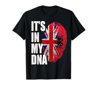 Albanian and British Mix DNA Heritage Flag T-Shirt