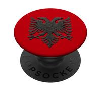 Albanian Coat of Arms - Albania Eagle PopSockets Adhesive PopGrip