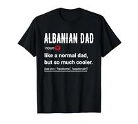 Albanian Dad Definition Design- Funny Albanian Daddy Flag T-Shirt, Men, Black, Medium