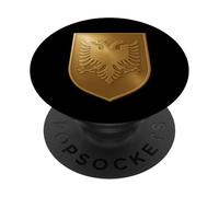 Albanian eagle - Albania coat of arms - Albanian flag PopSockets Adhesive PopGrip