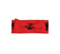 Albanian flag All-over printed baby bow headband matches any outfit for babies, toddlers and kids