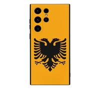 Albanian Flag Cell Phone Basic Cases TPU Soft Cover Shockproof Slim Phone Case Compatible with Galaxy S23/S23 Plus/S23 Ultra