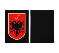 Albanian Flag Coat of Arms Travel Passport Wallet Credit Card Holder Cover Case Protector