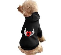 Albanian Flag Heart Cute Dog And Cat Clothes Pet Hoodie Sweatshirt Pullover Sweater Coat
