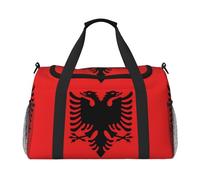 Albanian Flag Lightweight Waterproof Large Capacity Handheld Shoulder Crossbody Travel Bag Personal Belongings Organizer Bag