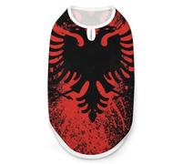 Albanian Flag Of Eagle Bird Dog Shirt Coats Pullover Cat Clothing Pet Costume Vest for Small Medium Dogs