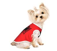 Albanian flag Pet Breathable Sleeveless T-shirt M for Small Dogs and Cats Soft, Lightweight, Stylish
