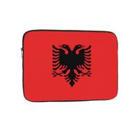 Albanian Flag Printed Laptop Sleeve, 10 inch Computer Bag, Suitable for Office, Travel, Commuting, and Business Trips.