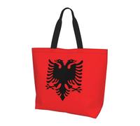 Albanian flag Shoulder bag.Stylish all-over print women's style, lightweight, large capacity for everyday use