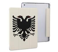 Albanian Flag Slim Tablet Cases Compatible with iPad Series With Pencil Holder Protective Cover Compatible with IPAD 2020 （10.2in）