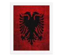 Albanian Flag Stylish Digital Paintings Kits Vertical Wall Art Posters & Prints for Home Office Decor