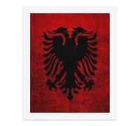 Albanian Flag Stylish Digital Paintings Kits Vertical Wall Art Posters & Prints for Home Office Decor
