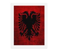 Albanian Flag Stylish Digital Paintings Kits Vertical Wall Art Posters & Prints for Home Office Decor