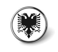 Albanian Greatness Flag Novelty Pin Badge Lapel Pin Brooch Badge Tie Jewelry Decor for Hats Jackets Shirts