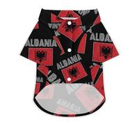 Albanian National Flag Dog Shirts Summer Pet Clothes Comfort T-Shirts Short Sleeveless Top for Cats Dogs XL