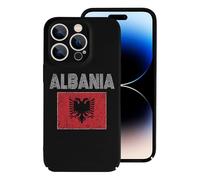 Albanian National Flag Slim Cell Phone Case Compatible with iPhone 14/14 Plus/14 Pro/14 Pro Max Hard Protective Shell