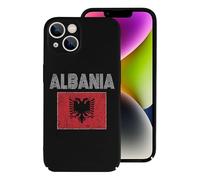 Albanian National Flag Slim Cell Phone Case Compatible with iPhone 14/14 Plus/14 Pro/14 Pro Max Hard Protective Shell