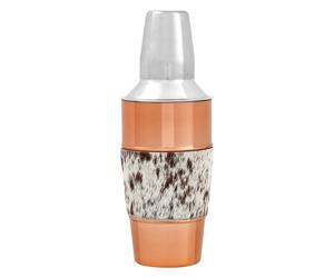 Albany Bar Mixed Cocktail Shaker Copper Finish Cobbler Style For Home Kitchen