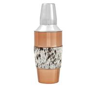 Albany Cocktail Shaker, Cowhide/Copper
