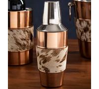 Albany Copper and Cowhide Cocktail Shaker