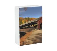 Albany Covered Bridge Cigarette Case Portable Novelty Cigarette Packing Box Crush Proof Waterproof Cigarette Box Novelty Gifts for Friend
